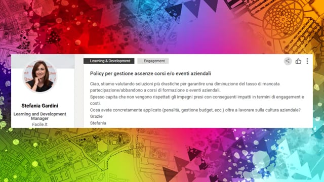 Thumbnail Policy per la gestione delle assenze corsi e-o eventi aziendali JASON COX