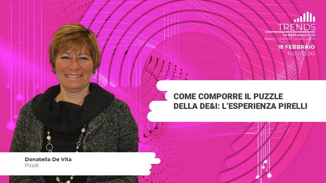 Thumbnail Come comporre il puzzle della DE&I: l’esperienza Pirelli - PIRELLI