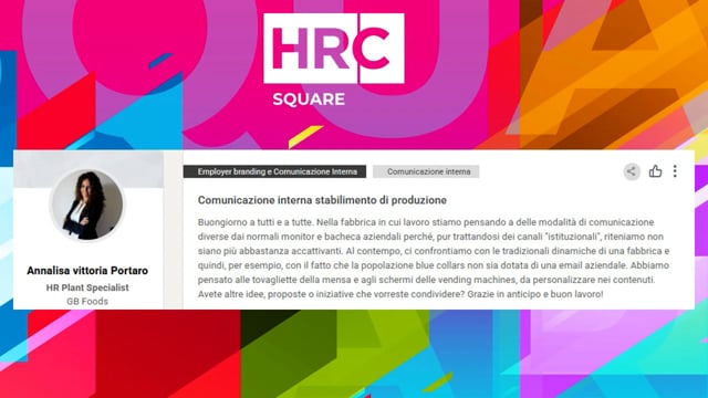 Comunicazione interna stabilimento di produzione L ...