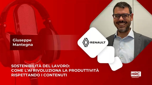 Video thumbnail for Sostenibilità del lavoro - come l’ai rivoluziona la produttività rispettando i contenuti - RENAULT