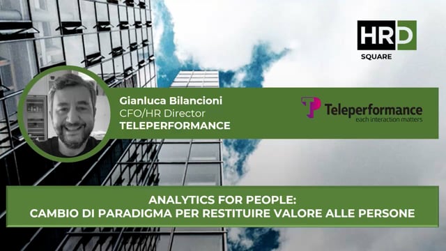 Thumbnail Analytics for people Cambio di paradigma per restituire valore alle persone TELEPERFORMANCE