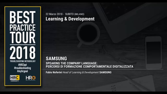 Thumbnail Speaking the company language: percorsi di formazione comportamentale digitalizzata_SAMSUNG