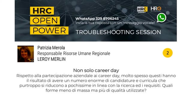 Thumbnail Roberta De Florio risponde su NON SOLO CAREER DAY