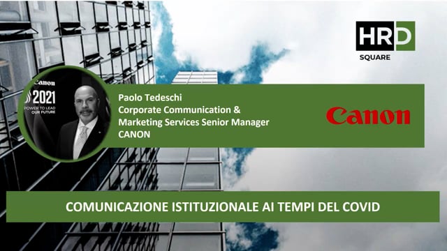 Thumbnail Comunicazione istituzionale ai tempi del covid CANON