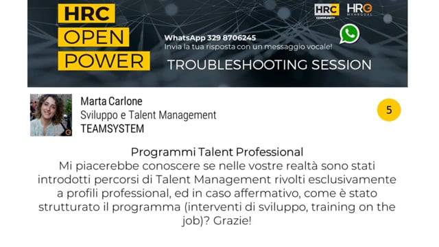 Thumbnail Emanuela Demetrio risponde su Programmi Talent Professional