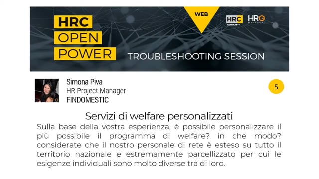 Thumbnail Stefano Ricca risponde su SERVIZI WELFARE PERSONALIZZATI