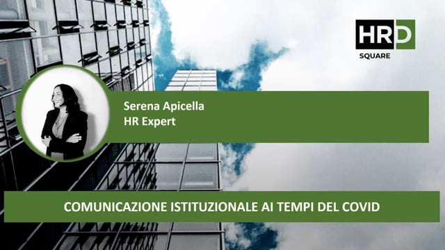 Thumbnail Comunicazione istituzionale ai tempi del covid Serena Apicella