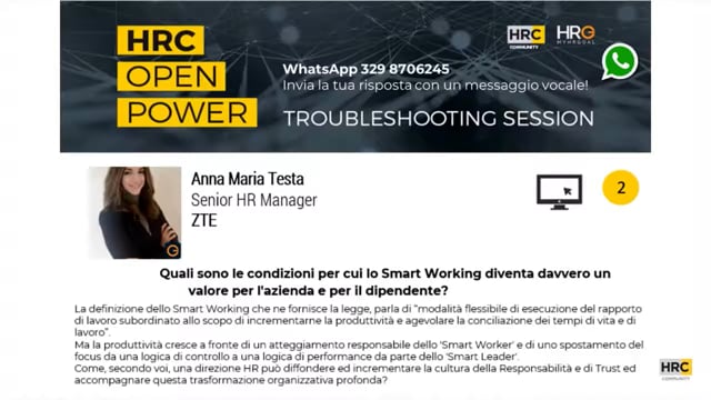 Thumbnail Silvia Borghi risponde su_Smart Working