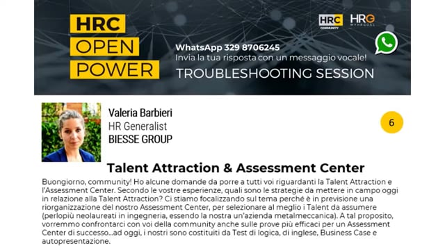 Thumbnail Daniele Di Blasio risponde su_TALENT ATTRACTION & ASSESSMENT CENTER