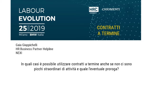 Thumbnail Gaia Giappichelli risponde su CONTRATTI A TERMINE