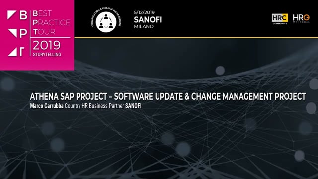 Thumbnail ATHENA SAP PROJECT – SOFTWARE UPDATE & CHANGE MANAGEMENT PROJECT_Marco Carrubba SANOFI