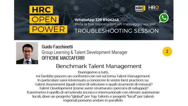 Thumbnail Francesca Beretta risponde su_BENCHMARK TALENT MANAGEMENT