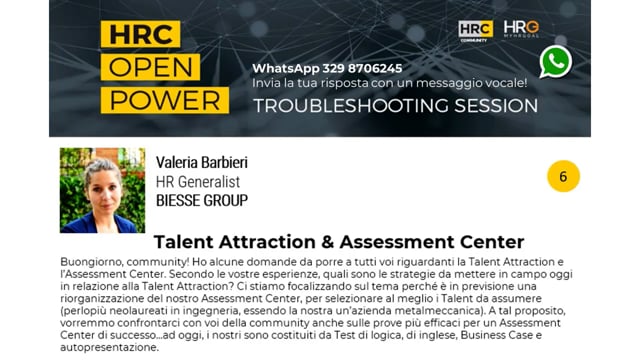 Thumbnail Anna Rita Labarbuta risponde su_Talent Attraction & Assessment Center