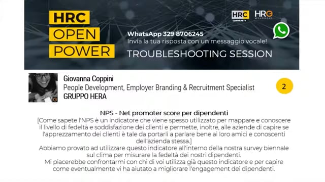 Thumbnail Francesca Benedetti risponde su_NPS - NET PROMOTER SCORE PER DIPENDENTI