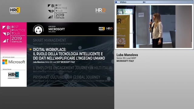 Thumbnail Luba Manolova_Digital Workplace: Il ruolo della tecnologia intelligente e dei dati nell'amplificare l'ingegno umano