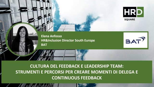 Thumbnail Cultura del feedback e leadership team BAT