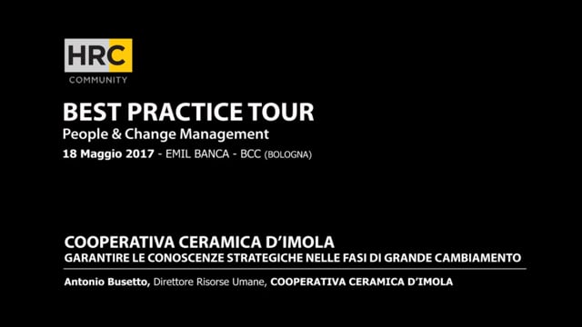 Thumbnail Garantire le conoscenze strategiche nelle fasi di grande cambiamento_COOPERATIVA CERAMICA D'IMOLA