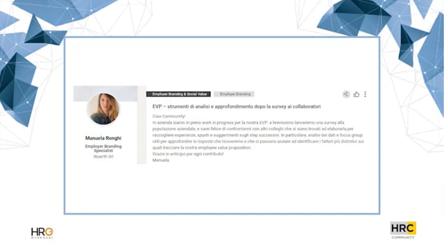 Thumbnail EVP – strumenti di analisi e approfondimento dopo la survey ai collaboratori DAVINES