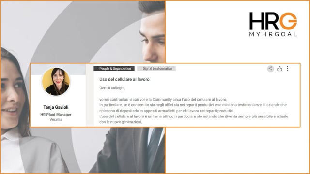 Thumbnail Call MyHRGoal Uso del cellulare al lavoro