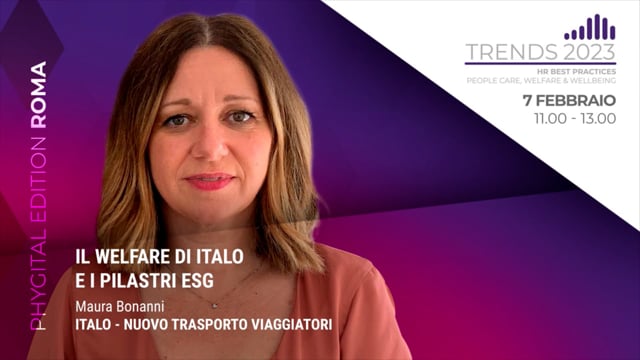 Thumbnail Il welfare di italo e i pilastri ESG – ITALO – NUOVO TRASPORTO VIAGGIATORI