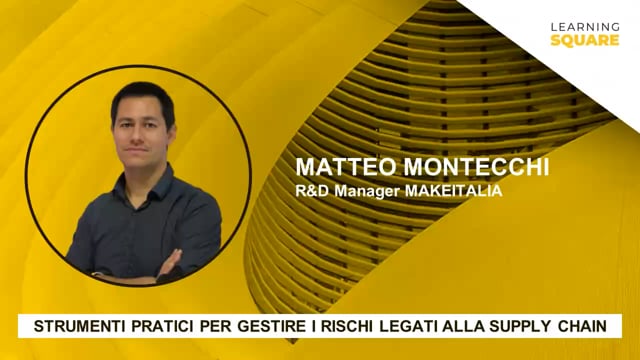 Thumbnail Strategic Sourcing – definire una strategia di gestione della catena di fornitura basata su elementi oggettivi MAKEITALIA