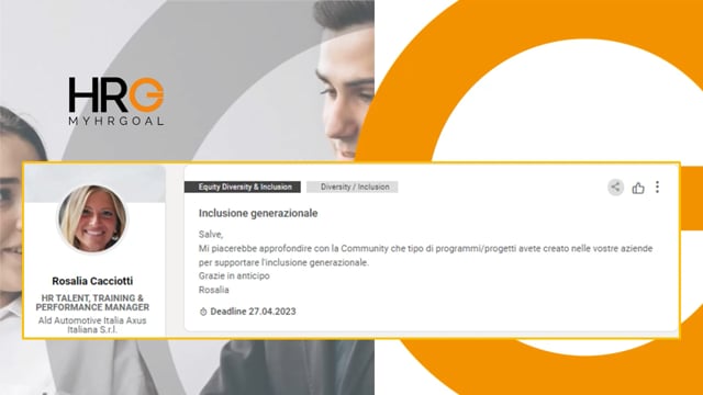 Thumbnail Webcall MyHRGoal - Integrazione Generazionale