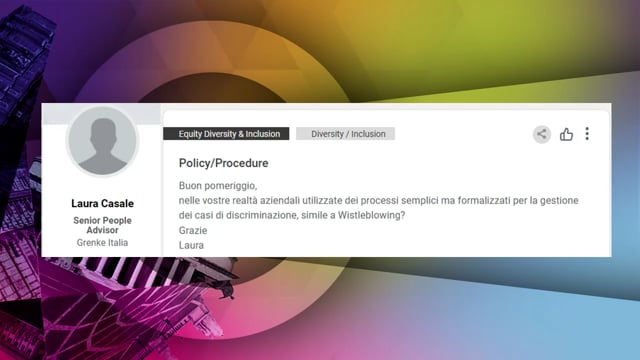 Thumbnail Procedura gestione casi di discriminazione FASTWEB