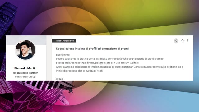 Thumbnail Segnalazione interna di profili ed erogazione di premi ARSENALIA