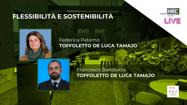 Thumbnail Flessibilità e sostenibilità TOFFOLETTO DE LUCA TAMAJO