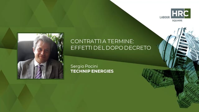 Thumbnail Contratti a Termine. Effetti del dopo Decreto TECHNIP ENERGIES