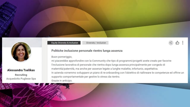 Thumbnail Politiche inclusione personale rientro lunga assenza STIMULUS